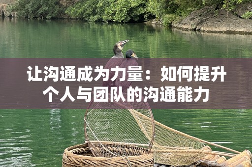 让沟通成为力量：如何提升个人与团队的沟通能力