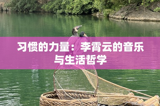 习惯的力量：李霄云的音乐与生活哲学