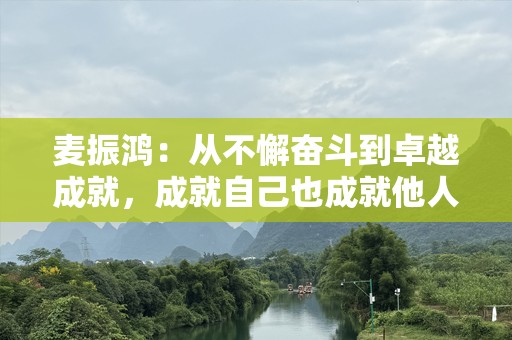 麦振鸿：从不懈奋斗到卓越成就，成就自己也成就他人