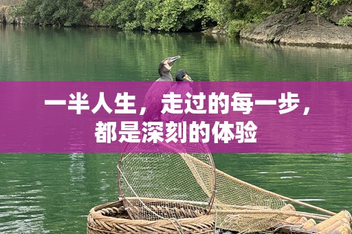 一半人生，走过的每一步，都是深刻的体验