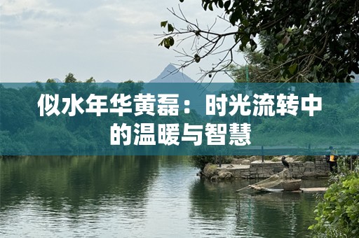 似水年华黄磊：时光流转中的温暖与智慧