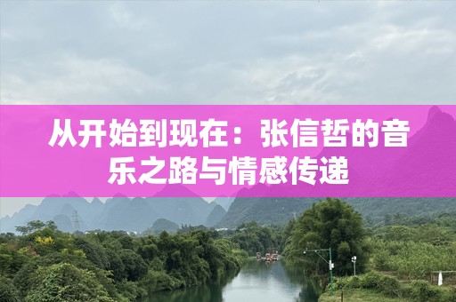 从开始到现在：张信哲的音乐之路与情感传递