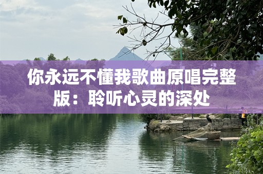 你永远不懂我歌曲原唱完整版：聆听心灵的深处