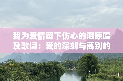 我为爱情留下伤心的泪原唱及歌词：爱的深刻与离别的痛