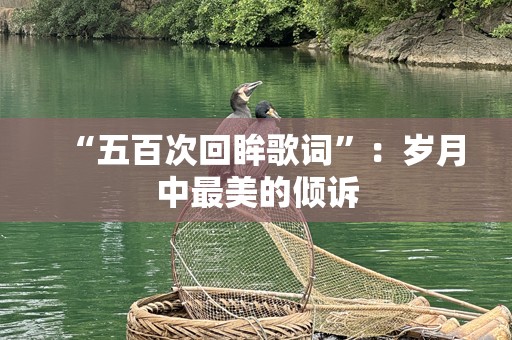 “五百次回眸歌词”：岁月中最美的倾诉