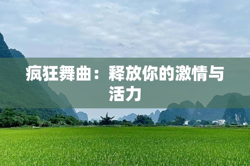 疯狂舞曲：释放你的激情与活力