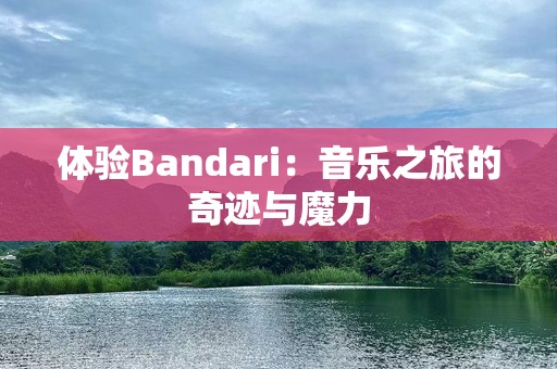 体验Bandari：音乐之旅的奇迹与魔力