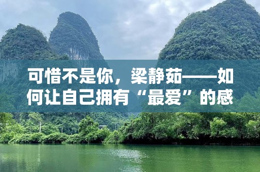 可惜不是你，梁静茹——如何让自己拥有“最爱”的感情？