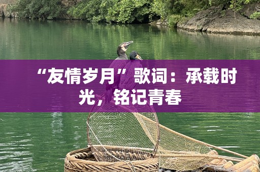 “友情岁月”歌词：承载时光，铭记青春