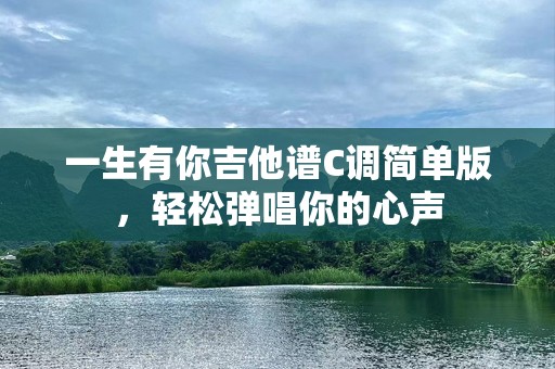 一生有你吉他谱C调简单版，轻松弹唱你的心声