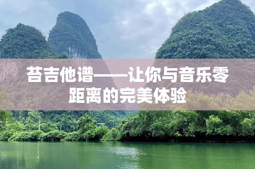 苔吉他谱——让你与音乐零距离的完美体验