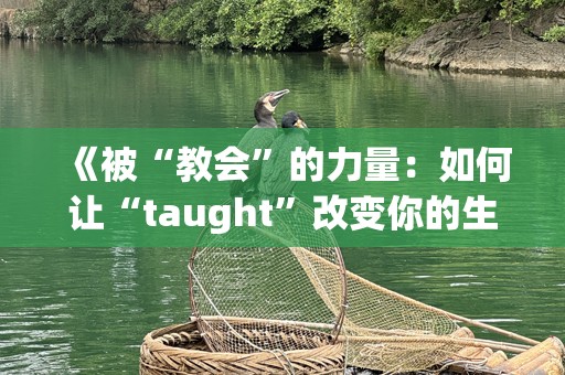 《被“教会”的力量：如何让“taught”改变你的生活》
