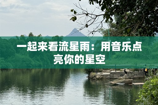 一起来看流星雨：用音乐点亮你的星空