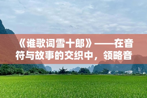 《谁歌词雪十郎》——在音符与故事的交织中，领略音乐与情感的交响