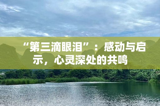“第三滴眼泪”：感动与启示，心灵深处的共鸣