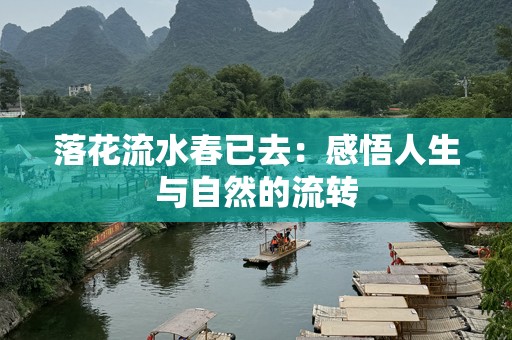 落花流水春已去：感悟人生与自然的流转