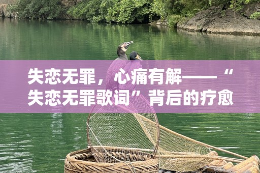 失恋无罪，心痛有解——“失恋无罪歌词”背后的疗愈力量