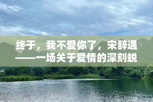 终于，我不爱你了，宋辞遇——一场关于爱情的深刻蜕变