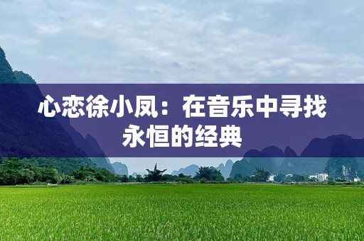 心恋徐小凤：在音乐中寻找永恒的经典
