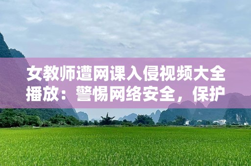 女教师遭网课入侵视频大全播放：警惕网络安全，保护教师的课堂空间