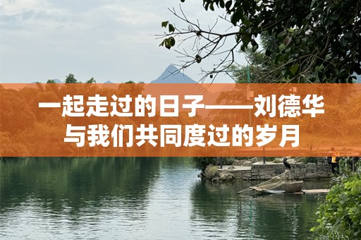 一起走过的日子——刘德华与我们共同度过的岁月