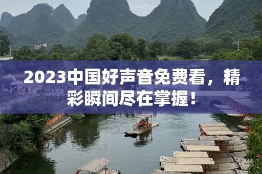 2023中国好声音免费看，精彩瞬间尽在掌握！