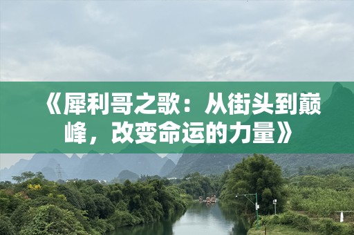 《犀利哥之歌：从街头到巅峰，改变命运的力量》