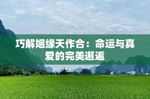 巧解姻缘天作合：命运与真爱的完美邂逅