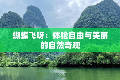 蝴蝶飞呀：体验自由与美丽的自然奇观