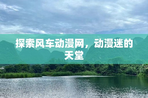 探索风车动漫网，动漫迷的天堂