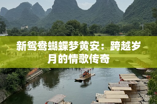 新鸳鸯蝴蝶梦黄安：跨越岁月的情歌传奇