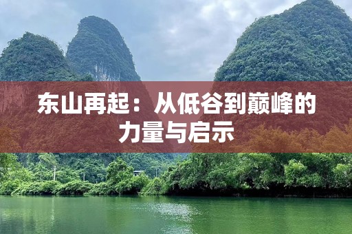 东山再起：从低谷到巅峰的力量与启示