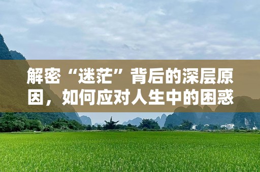 解密“迷茫”背后的深层原因，如何应对人生中的困惑时刻？