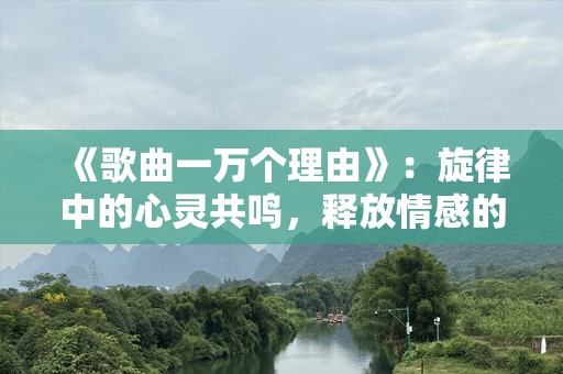 《歌曲一万个理由》：旋律中的心灵共鸣，释放情感的力量