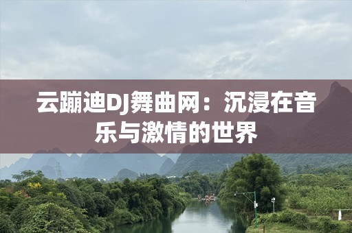 云蹦迪DJ舞曲网：沉浸在音乐与激情的世界