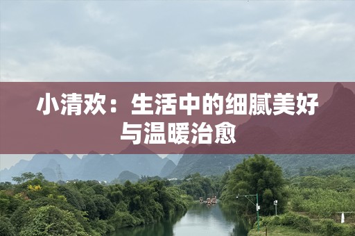 小清欢：生活中的细腻美好与温暖治愈