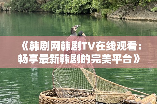 《韩剧网韩剧TV在线观看：畅享最新韩剧的完美平台》
