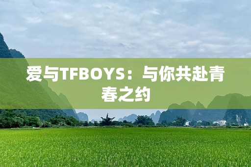 爱与TFBOYS：与你共赴青春之约