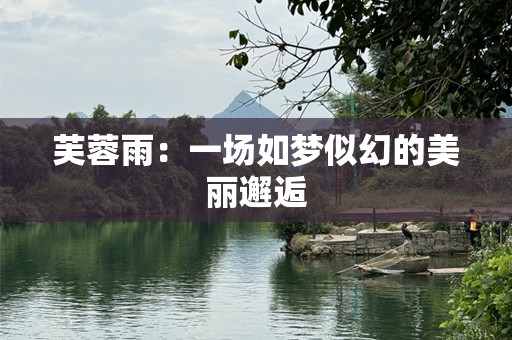芙蓉雨：一场如梦似幻的美丽邂逅