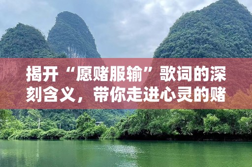 揭开“愿赌服输”歌词的深刻含义，带你走进心灵的赌局
