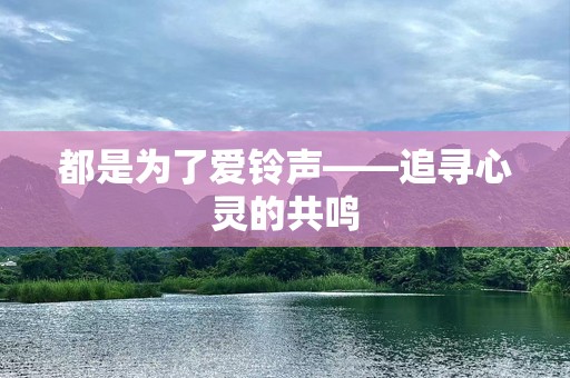 都是为了爱***——追寻心灵的共鸣
