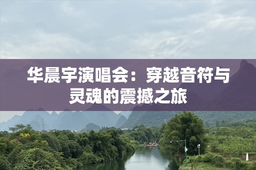 华晨宇演唱会：穿越音符与灵魂的震撼之旅