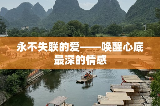 永不失联的爱——唤醒心底最深的情感