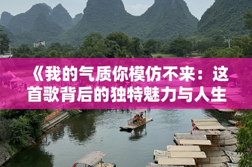 《我的气质你模仿不来：这首歌背后的独特魅力与人生哲理》