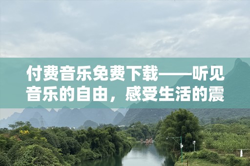 付费音乐免费下载——听见音乐的自由，感受生活的震撼