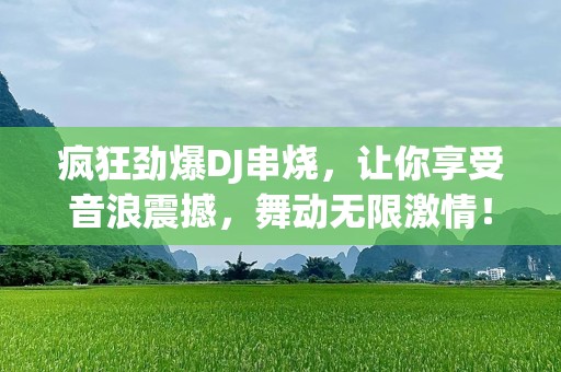 疯狂劲爆DJ串烧，让你享受音浪震撼，舞动无限***！