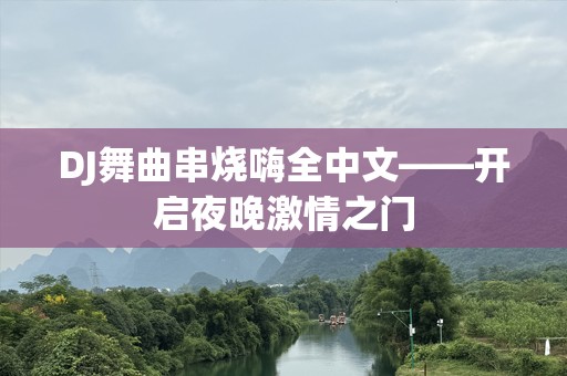 DJ舞曲串烧嗨全中文——开启夜晚***之门