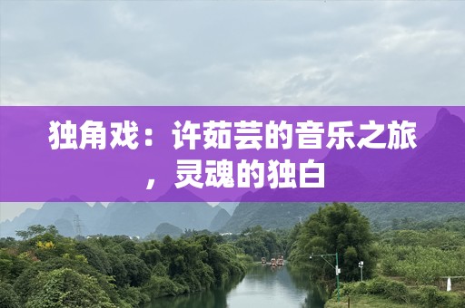独角戏：许茹芸的音乐之旅，灵魂的独白