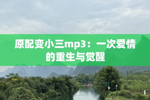 原配变小三mp3：一次爱情的重生与觉醒