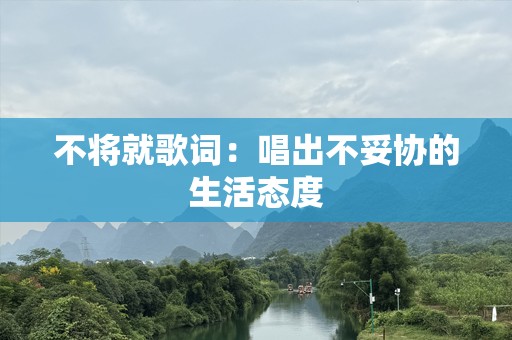 不将就歌词：唱出不妥协的生活态度